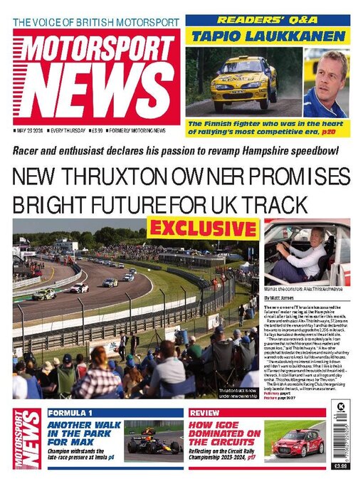 Title details for Motorsport News by Kelsey Publishing Ltd - Available